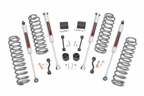 Rough Country - 67740 | Rough Country 2.5 Inch Lift Kit For Jeep Wrangler JL | 2018-2023 | M1 Shocks, Non-Rubicon