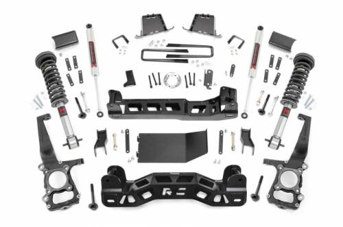 Rough Country - 57540 | Rough Country 6 Inch Lift Kit For Ford F-150 4WD | 2014 | M1 Struts With M1 Rear Shocks