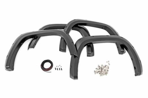 Rough Country - F-T11413-1J9 | Rough Country Pocket Fender Flares For Toyota Tundra 2/4WD (2022-2025) | Celestial Silver Metallic