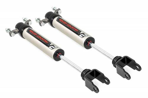 Rough Country - 760837_A | Rough Country 5-8 Inch Front V2 Monotube Shocks (2011-2025 Silverado, Sierra 2500 HD, 3500 HD 2WD/4WD | OEM Mount)