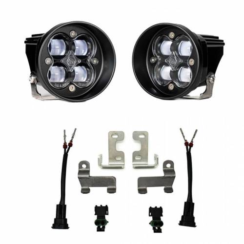 Baja Designs - 447641 | Baja Designs Squadron-R SAE Pocket Kit Fog Lights For Toyota 4Runner / Tacoma / Tundra | 2012-2022 | Pair, Clear