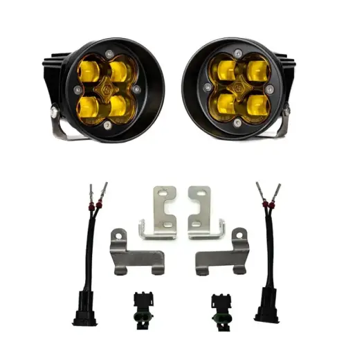 Baja Designs - 447704 | Baja Designs Squadron-R SAE Pocket Kit Fog Lights For Toyota Highlander / RAV4 | 2014-2021 | Pair, Amber