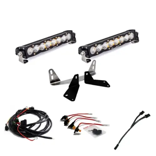 Baja Designs - 447660 | Baja Designs S8 Dual 10 Inch Grille LED Light Bar Kit For Ford F-150 | 2018-2020