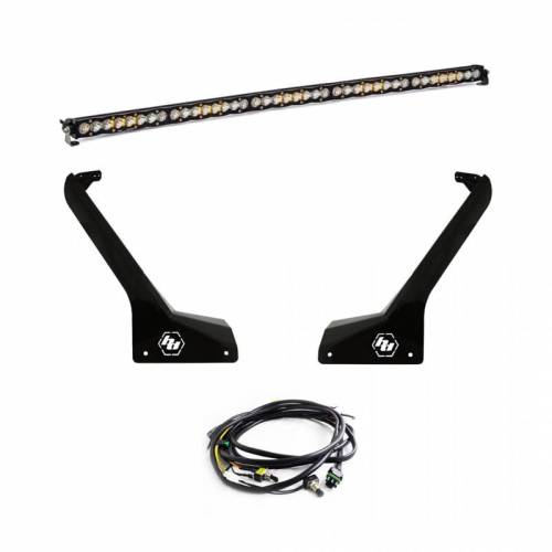 Baja Designs - 447665 | Baja Designs S8 50 Inch Roof Mount LED Light Bar Kit For Jeep Gladiator JT / Wrangler JL | 2018-2023 | Driving/Combo Light Pattern, Clear, Toggle Wiring