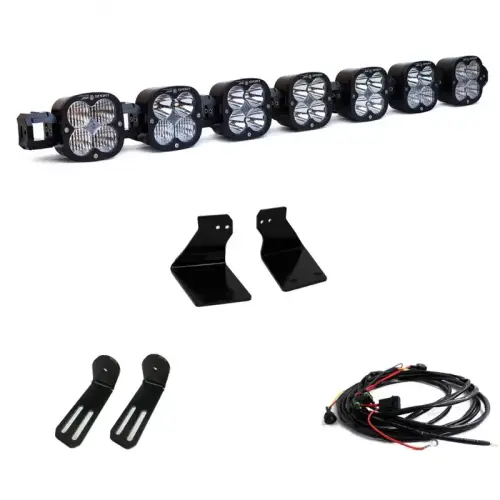 Baja Designs - 447732 | Baja Designs XL Sport Bumper Linkable LED Light Bar Kit For Ford F-250 / F-350 Super Duty | 2020-2022 | Multi-Pattern Light Pattern, Clear, Toggle Wiring