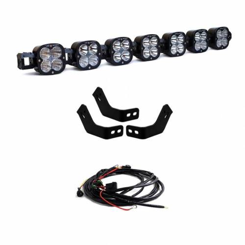 Baja Designs - 447745 | Baja Designs XL Sport Roof Mount Linkable LED Light Bar Kit Used With Prinsu Or Sherpa Rack For Toyota 4Runner / FJ Cruiser / Tacoma / Tundra | 2005-2022