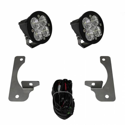 Baja Designs - 597523 | Baja Designs Squadron-R Pro Kit Fog Lights For Jeep Wrangler JK | 2007-2018 | Wide Cornering Light Pattern, Clear, With Premium OE Bumper