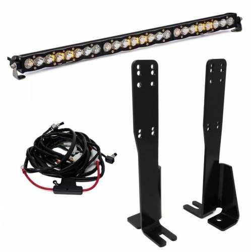 Baja Designs - 447512 | Baja Designs S8 30 Inch Lower Grille LED Light Bar Kit For Toyota 4Runner | 2014-2022