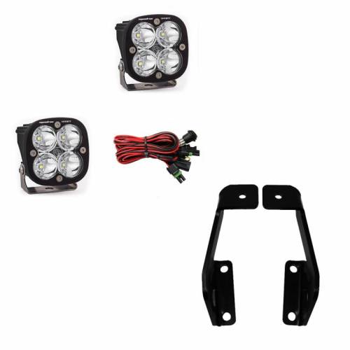 Baja Designs - 447573 | Baja Designs Squadron Sport A-Pillar LED Light Pod Kit For Ford F-150 / SVT Raptor | 2009-2014 | Spot Light Pattern, Clear