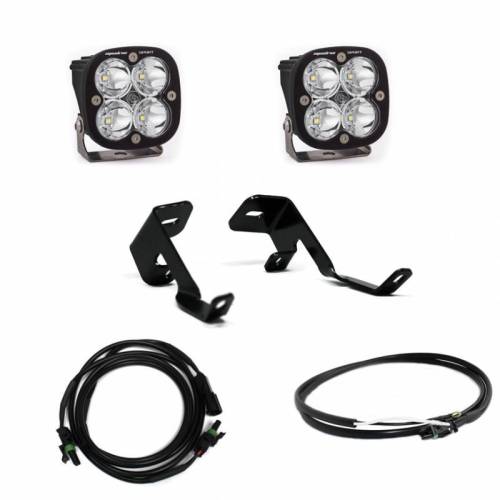 Baja Designs - 447599 | Baja Designs Squadron Sport A-Pillar LED Light Pod Kit For Ford F-150 / F1-50 Raptor | 2015-2020 | Spot Light Pattern, Clear