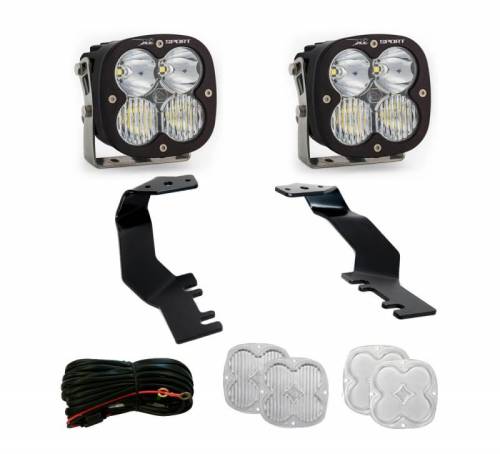 Baja Designs - 448072 | Baja Designs XL Sport A-Pillar LED Light Pod Kit For Toyota Tundra / Sequoia | 2022-2023 | Driving/Combo Light Pattern, Clear