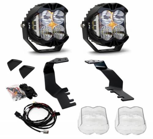 Baja Designs - 448075 | Baja Designs LP4 A-Pillar LED Light Pod Kit For Toyota Tundra / Sequoia | 2022-2023 | Driving/Combo Light Pattern, Clear