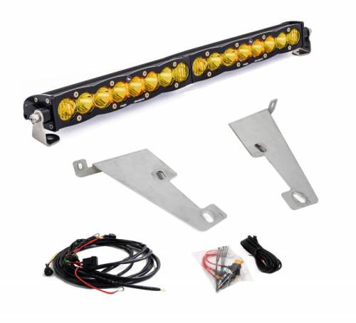 Baja Designs - 448077 | Baja Designs S8 20 Inch LED Light Bar Behind Bumper Kit For Toyota Tundra / Sequoia | 2022-2023 | Driving/Combo Light Pattern, Amber