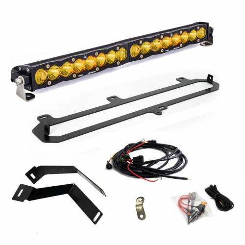 Baja Designs - 448079 | Baja Designs S8 20 Inch LED Light Bar Behind Bumper Kit For Toyota Tundra / Sequoia | 2022-2023 | ONLY Fit TRD Grill, Driving/Combo Light Pattern, Amber