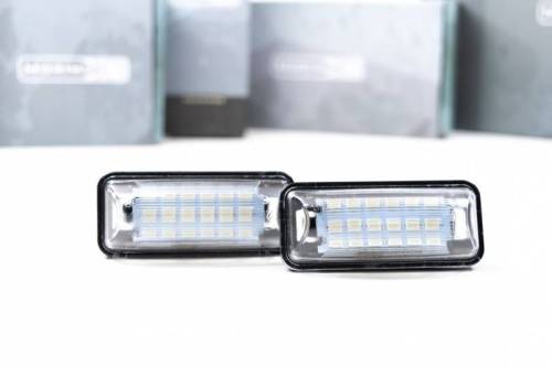 Morimoto - LF72301 | Morimoto XB LED License Plate Lights For Subaru Impreza, WRX/STI, Crosstrek, Ascent, BRZ, Legacy / Toyota GT86 | 2008-2021 | Pair
