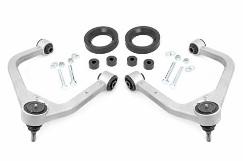 Rough Country - 1325 | Rough Country 1.75 Inch Leveling Kit With UCA For GMC Sierra 1500 4WD (2019-2024) | ONLY Fits AT4 | Aluminum