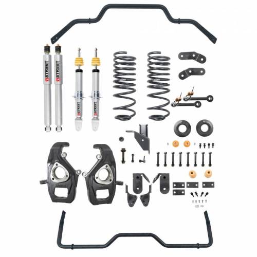 Belltech - 1062SPS | Belltech 3 to 4 Inch Front / 4-5 Inch Rear Complete Lowering Kit with Street Performance Shocks (2019-2023 Ram 1500 2WD/4WD)