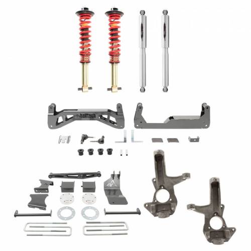 Belltech - 150201TPC | Belltech 7-9 Inch Complete Lift Kit with Trail Performance Coilovers & Shocks (2007-2016 Silverado, Sierra 1500 | OEM Cast Steel Control Arms)