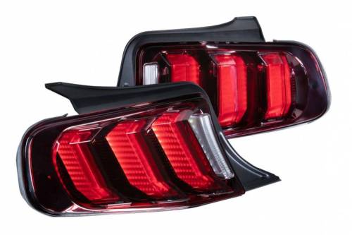 Morimoto - LF421.2 | Morimoto XB LED Tail Lights For Ford Mustang | 2013-2014 | Pair, Facelift, Red