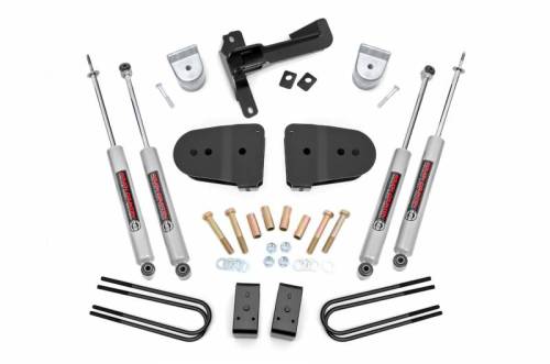 Rough Country - 43430 | Rough Country 3 Inch Suspension Lift Kit with Premium N3 Shocks (2023-2024 F250 Super Duty 4WD)