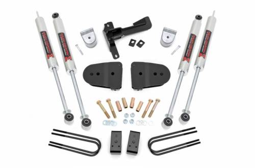 Rough Country - 43440 | Rough Country 3 Inch Suspension Lift Kit with M1 Monotube Shocks (2023-2024 F250 Super Duty 4WD)