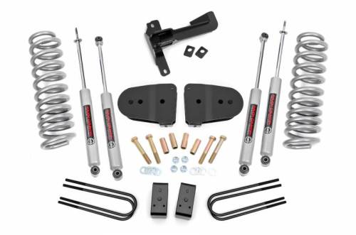 Rough Country - 43630 | Rough Country 3 Inch Suspension Lift Kit With Premium N3 Shocks (2023-2024 F250 Super Duty 4WD | Diesel Engine)