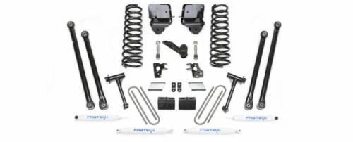 Fabtech Motorsports - 2007-2008 Dodge 2500 4WD with 6.7Diesel & Auto 6 Inch Longarm Kit with Coils & Performance Shocks