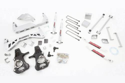 McGaughys Suspension Parts - 50780 | McGaughys 7 to 9 Inch  Lift Kit 2014-2018 GM Truck 1500 2WD STAMPED STEEL or ALUMINUM factory control arms only