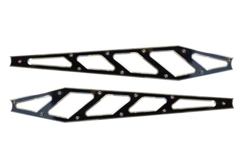 McGaughys Suspension Parts - 51411 | McGaughys Billet Face Plates Fits Compression Struts For Chevrolet Silverado / GMC Sierra 2500HD / 3500HD | Black