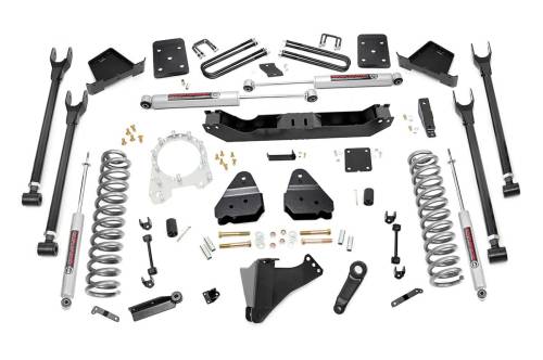 Rough Country - Rough Country 6 Inch 4 Link Suspension Lift Kit (2017-2022 F250, F350 4WD | Diesel)