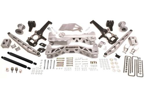McGaughys Suspension Parts - 57100 | McGaughys 6.5 Inch Premium Silver Lift Kit for 2015-2020 Ford F-150 4WD