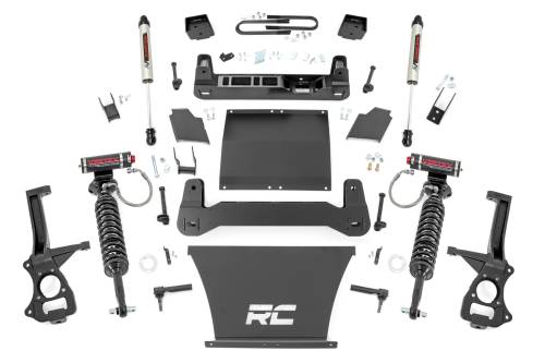 Rough Country - 26657 | Rough Country 6 Inch Lift Kit Vertex Coilovers / V2 Rear Shocks (2019-2024 Sierra 1500 2WD/4WD | 4.3L, 5.3L, 6.2L Gas Engine | Mono Leaf Springs)
