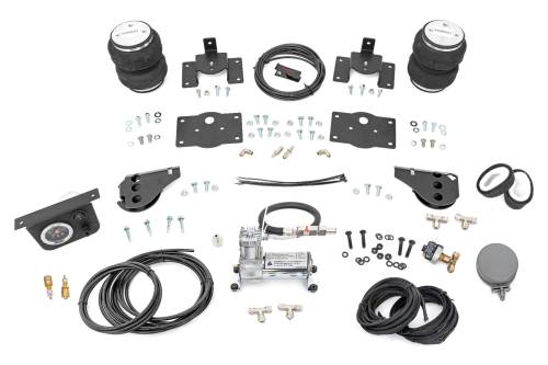 Rough Country - 10032C | Rough Country Air Spring Kit For Ram 1500 / 1500 Classic 4WD | 2009-2023 | For Model At Stock Height, Includes Onboard Air Compressor