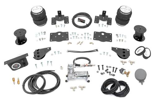 Rough Country - 100326C | Rough Country Air Spring Kit For Ram 1500 / 1500 Classic 4WD | 2009-2023 | For Model With 6" Lift, Includes Onboard Air Compressor