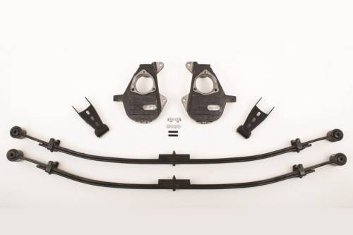 McGaughys Suspension Parts - 34100 | McGaughys 2 Inch Front / 4 Inch Rear Lowering Kit 2014-2016 GM 1500 Trucks w/ Factory Cast Steel Control Arms