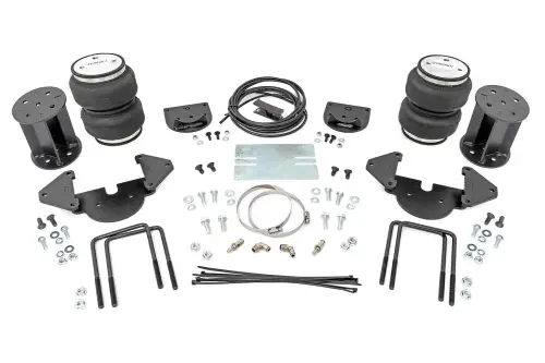 Rough Country - 10011 | Rough Country Rear Air Spring Kit | Rear Range Stock | Without Onboard Air Compressor (2019-2025 Silverado, Sierra 1500 2WD/4WD)