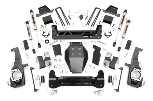 Rough Country - 10170 | Rough Country 7 Inch Lift Kit For Chevrolet Silverado / GMC Sierra 2500 HD | 2020-2024 | V2 Monotube Shocks
