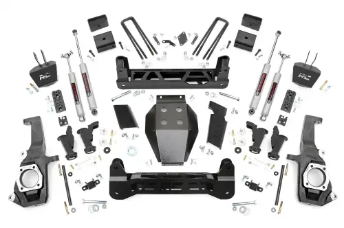 Rough Country - 10330 | 5in GM Torsion Bar Drop Suspension Lift Kit (11-19 2500HD/3500HD)