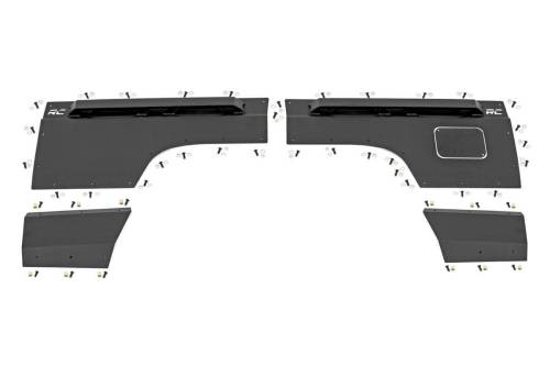 Rough Country - 10578 | Jeep Rear Upper and Lower Quarter Panel Armor (84-96 Cherokee XJ)
