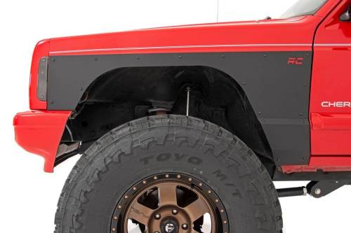 Rough Country - 10580 | Jeep Front & Rear Upper and Lower Quarter Panel Armor - (84-96 Cherokee XJ)