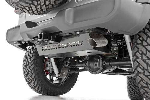 Rough Country - 10599 | Rough Country Skid Plate Muffler | Jeep Wrangler JL, Wrangler Unlimited JL 4WD