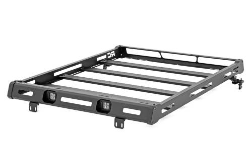 Rough Country - 10612 | Rough Country Roof Rack Jeep Wrangler JL 4WD (2018-2023) / Wrangler 4xe (2021-2023) | Without LED Lights
