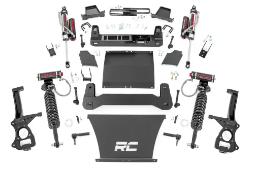 Rough Country - 22950 | Rough Country 6 Inch Lift Kit Vertex Coilovers / Vertex Rear Shocks (2019-2024 Sierra 1500 2WD/4WD | 4.3L, 5.3L, 6.2L Gas Engine | Multi Leaf Springs)