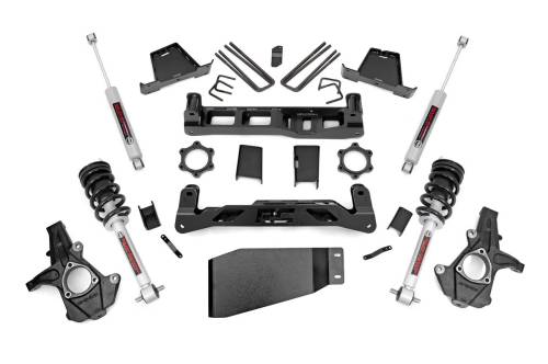 Rough Country - 26431 | 7.5 Inch GM Suspension Lift Kit w/ Lifted Struts, Premium N3 Shocks