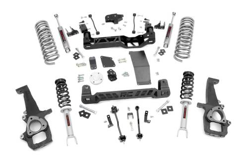 Rough Country - 33232 | Rough Country 6 Inch Lift Kit For Ram 1500 (2012-2018) / 1500 Classic (2019-2023) | Front Lifted Strut, Rear N3 Shocks & Rear Variable Rate Coils