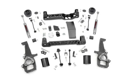 Rough Country - 33331 | Rough Country 4 Inch Lift Kit With Strut Spacers For Ram 1500 (2012-2018) / 1500 Classic (2019-2023) | No Strut, Premium N3 Shocks