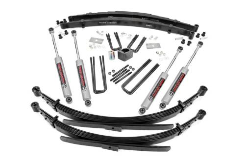 Rough Country - 336.20 | 4 Inch Dodge Suspension Lift Kit w/ Premium N3 Shocks (Dana 60)