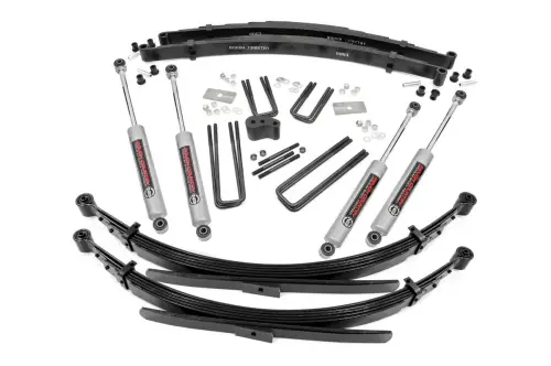 Rough Country - 350.20 | 4 Inch Dodge Suspension Lift Kit w/ Premium N3 Shocks(Dana 44)