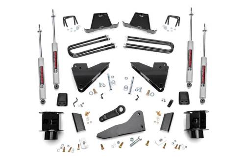 Rough Country - 35620 | 5 Inch Dodge Suspension Lift Kit w/ Coil Spacers, Premium N3 Shocks (Radius Drops)