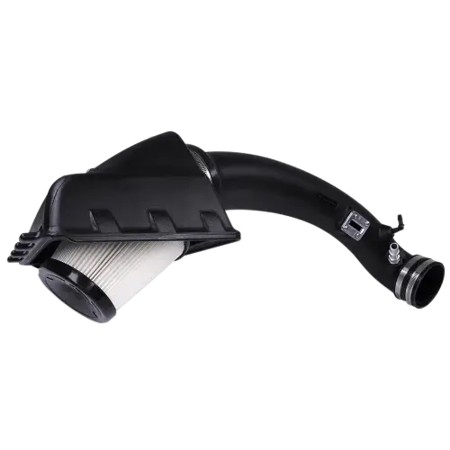 S&B Filters - 75-5076D | S&B Filters Cold Air Intake (2011-2014 Ford F150 V8-5.0L) Dry Extendable White